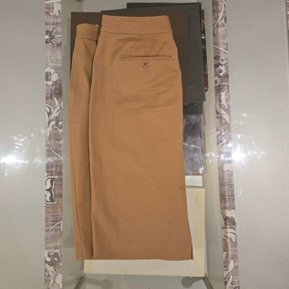 Lauren Ralph Lauren | Tan Belted Cotton Skirt | Size 12 - Picture 4 of 5